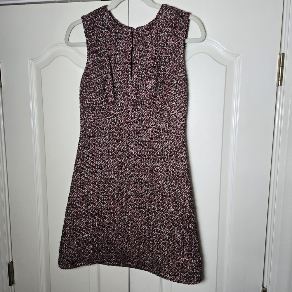 Diane‎ Von Furstenberg Dress Yvette Cotton Wool Alpaca Boucle Tweed Sleeveless 4